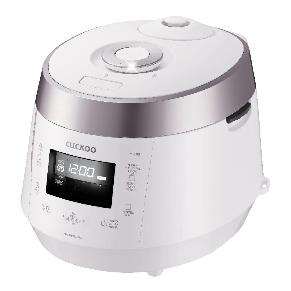 10-Cup Electric Pressure Rice Cooker with KOR/ENG/CHN Voice Navigation (CRP-P1009S)