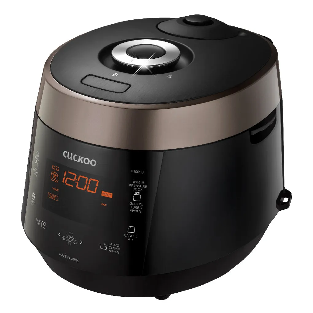 10-Cup Electric Pressure Rice Cooker with KOR/ENG/CHN Voice Navigation (CRP-P1009S)