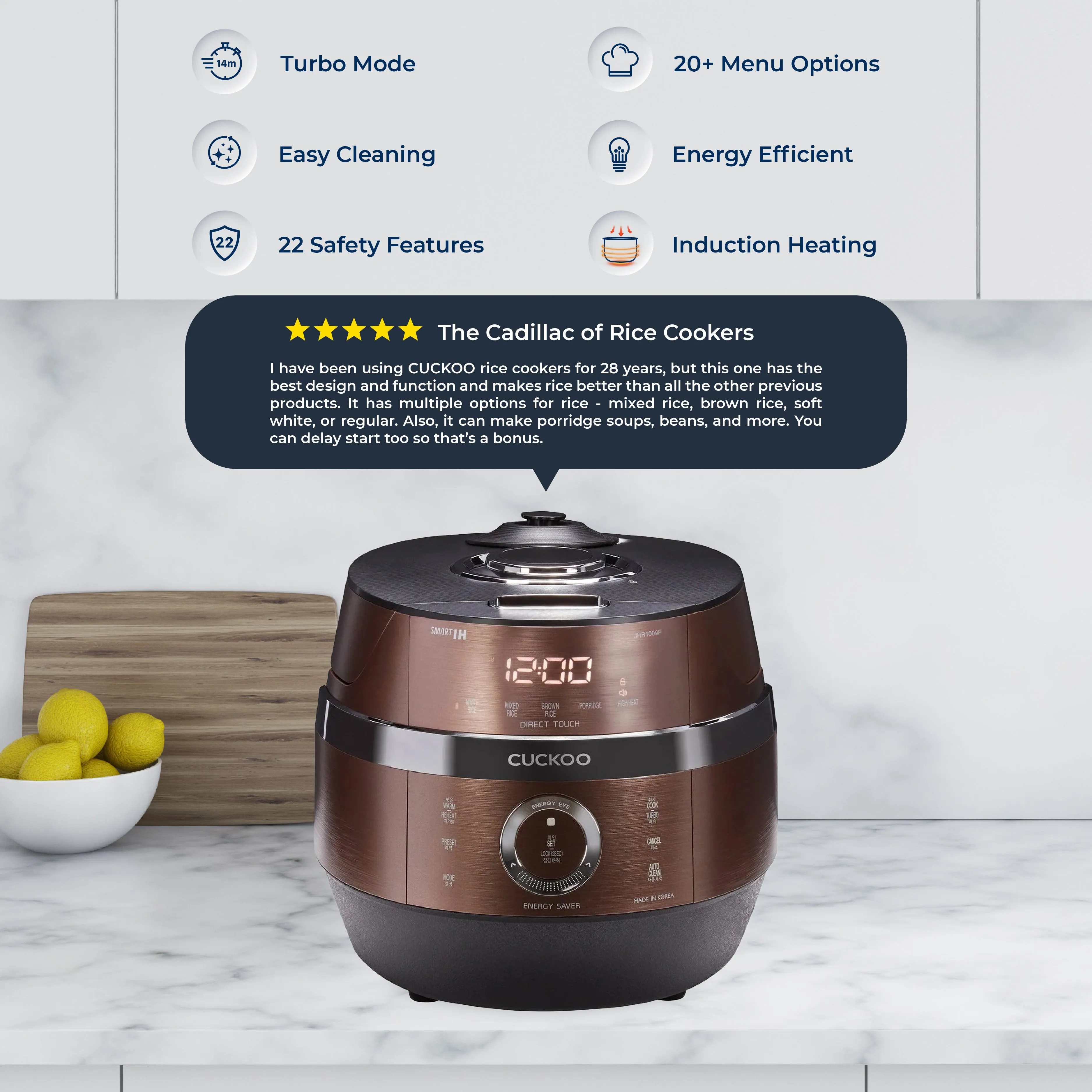 10-Cup IH Pressure Rice Cooker (CRP-JHR1009F)