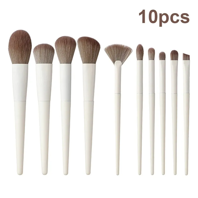 10/13Pcs Soft Fluffy Makeup Brushes Set for cosmetics Foundation Blush Powder Eyeshadow Kabuki Blending Makeup brush beauty tool