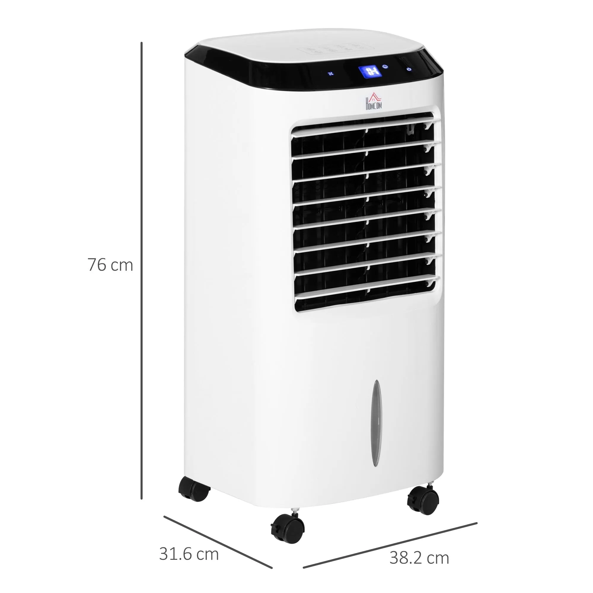 10L Multifunction Three Speed Air Cooler With Remote Control White