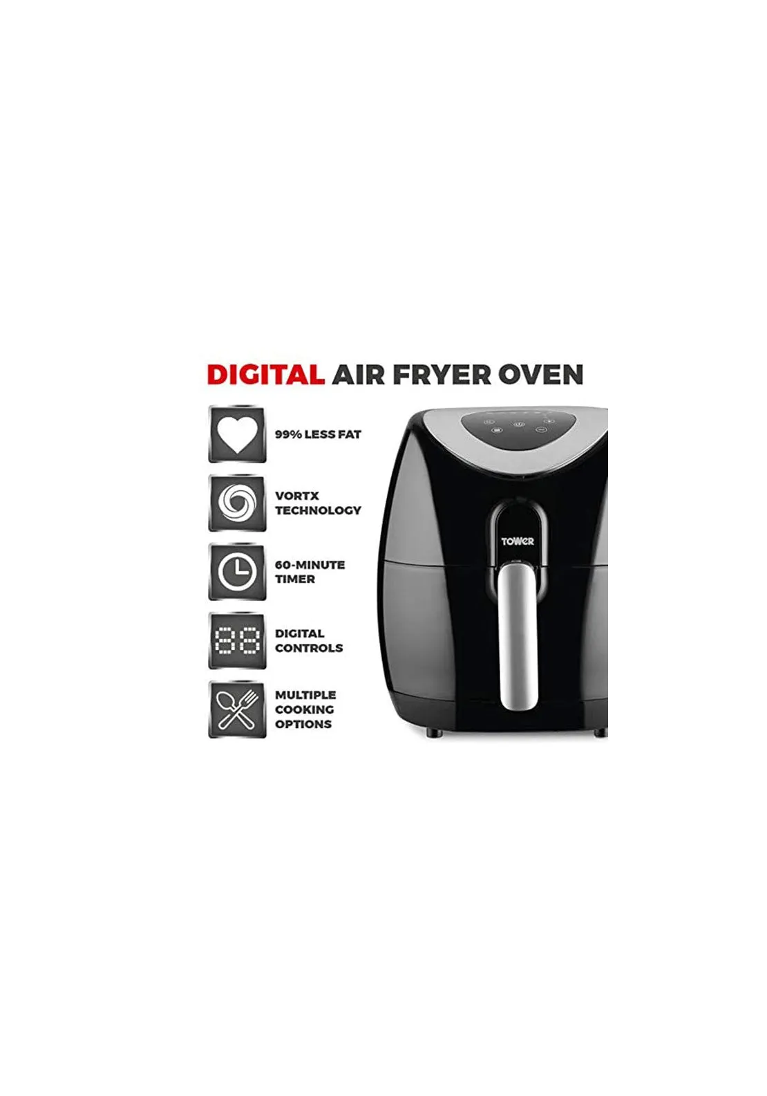 1500W 4.3L Digital Air Fryer | T17024