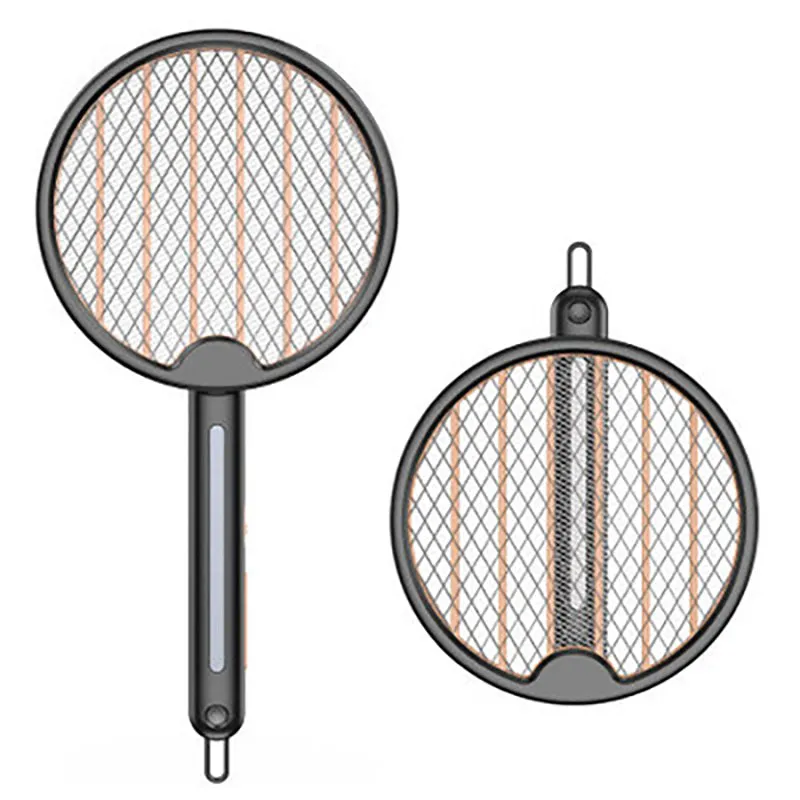 2-in-1 Foldable Fly Swatter Multi-function LED Lighting USB Chargeable Multiple Protection Mosquito Killer Lamp