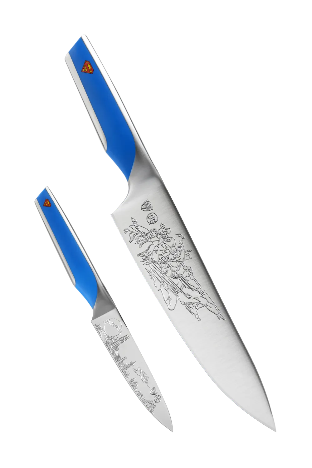 2 Piece Set | 8" Chef's Knife & 3.75" Paring Knife | SUPERMAN™ Edition | Dalstrong ©