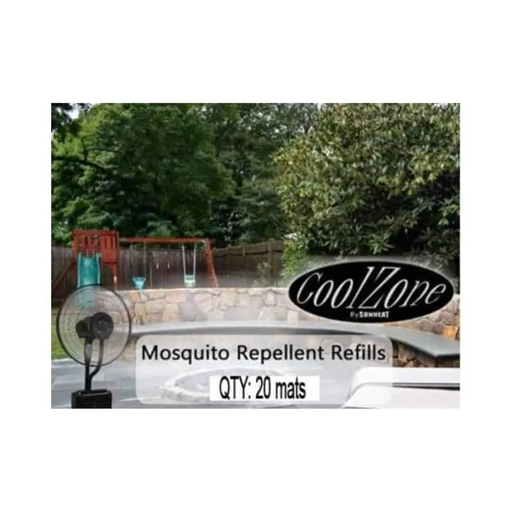 20 Pack Mosquito Mats for CZ500 Ultrasonic Dry Misting Fan