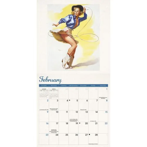 2025 Pin Up Girls Mini Wall Calendar