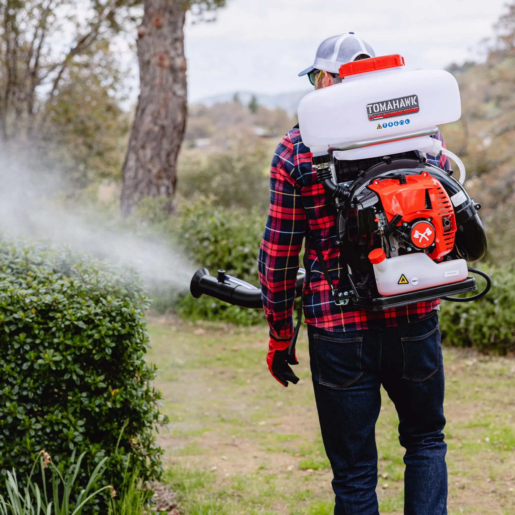 3.7 Gal Turbo Boosted Backpack Mosquito Fogger Leaf Blower for Pest Control