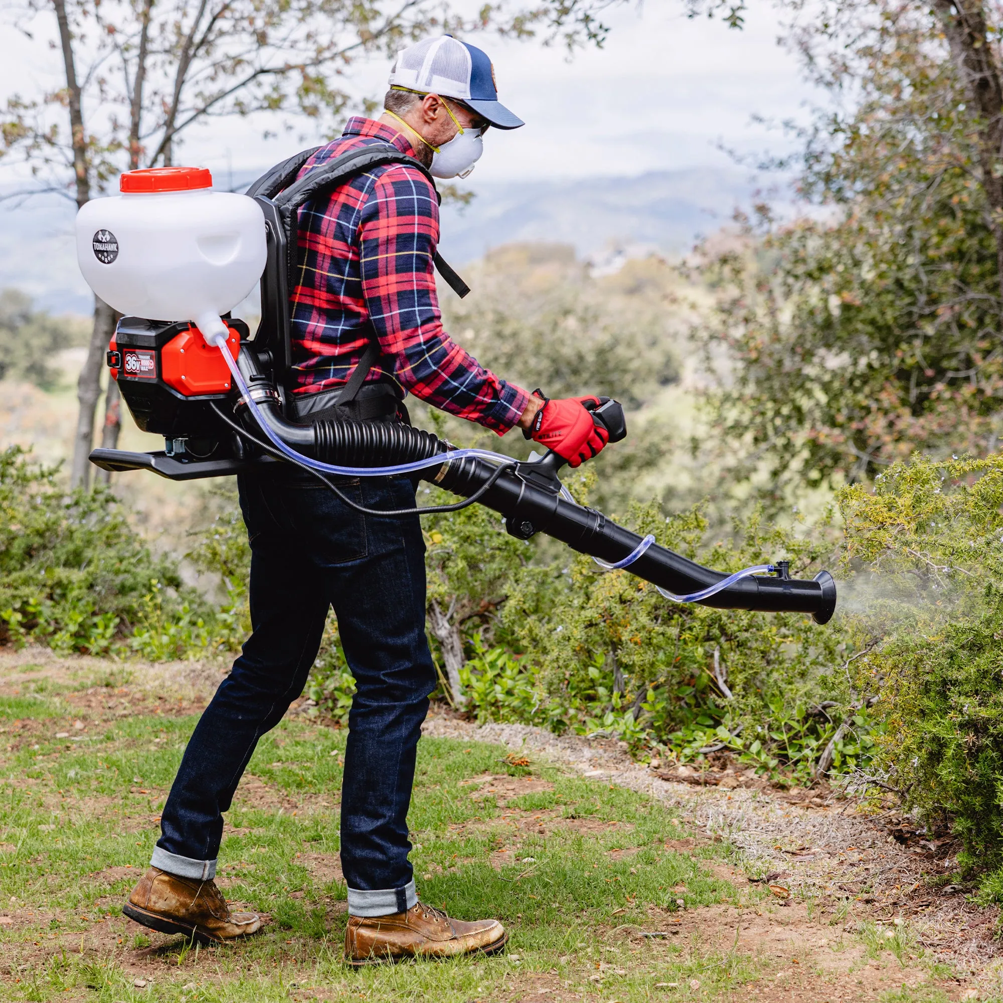 4 Gal Battery Powered Backpack Mosquito Fogger 36V Leaf Blower for Pest Control