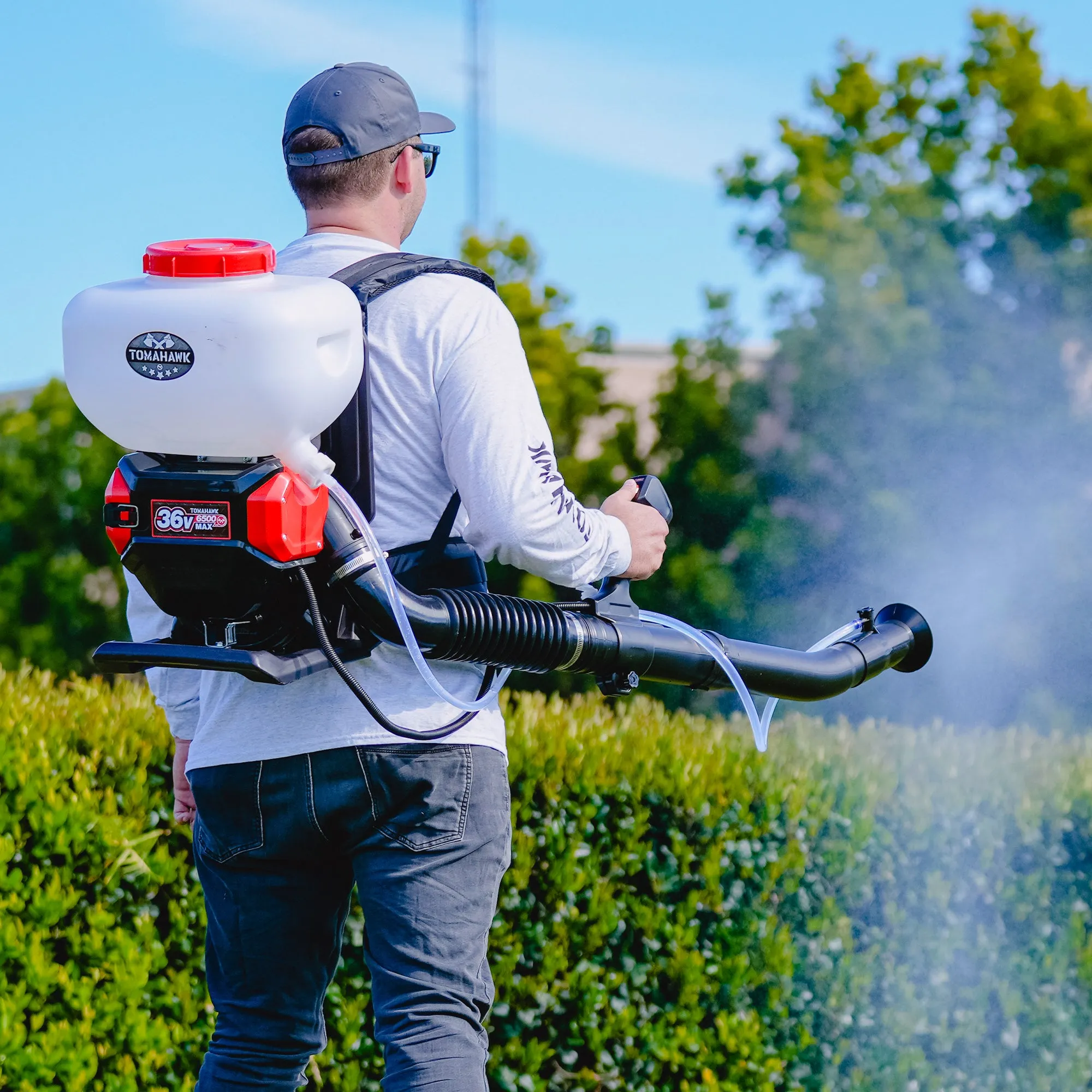 4 Gal Battery Powered Backpack Mosquito Fogger 36V Leaf Blower for Pest Control