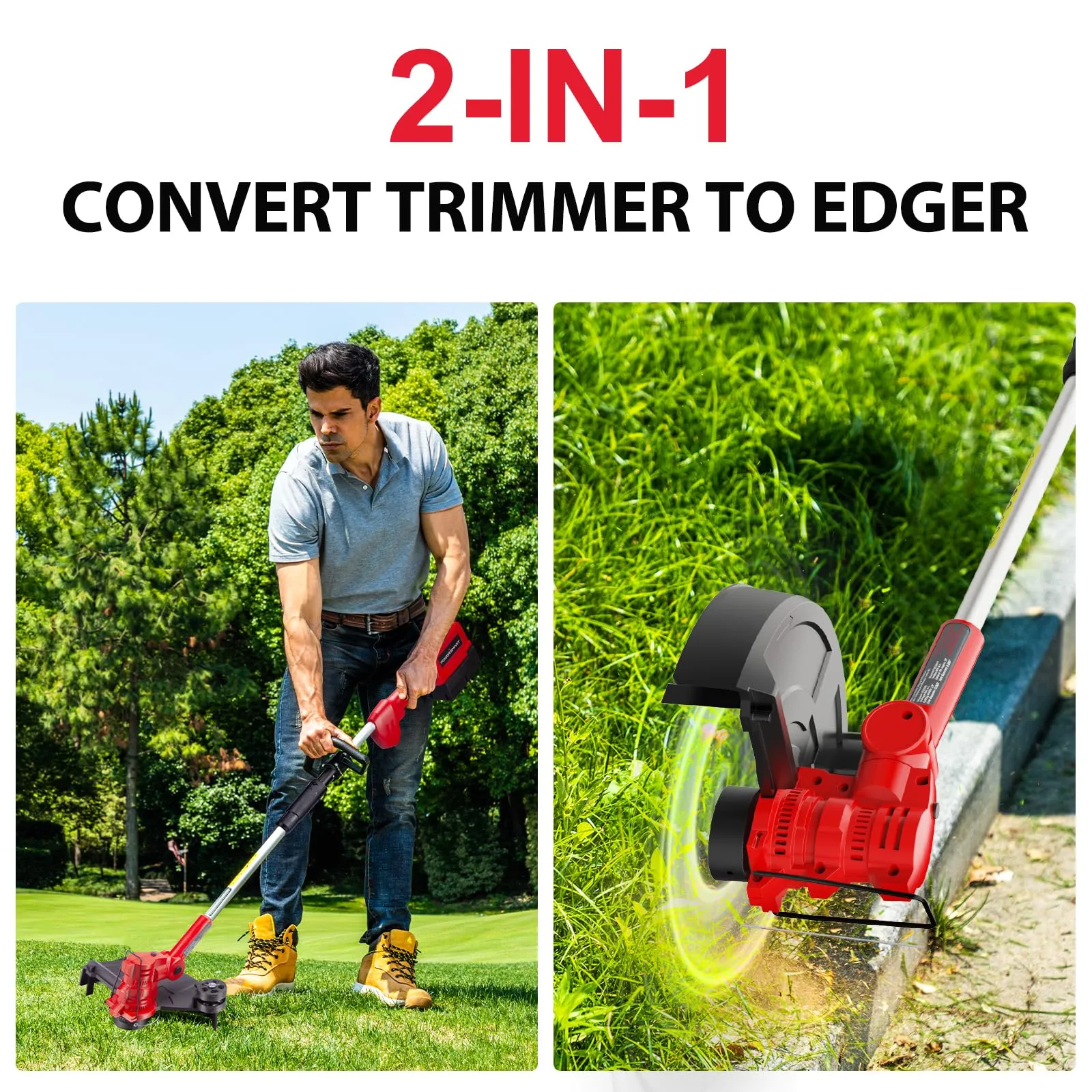 40V String Trimmer & Edger   40V Leaf Blower Combo Kit with 4.0Ah Battery PS76500C