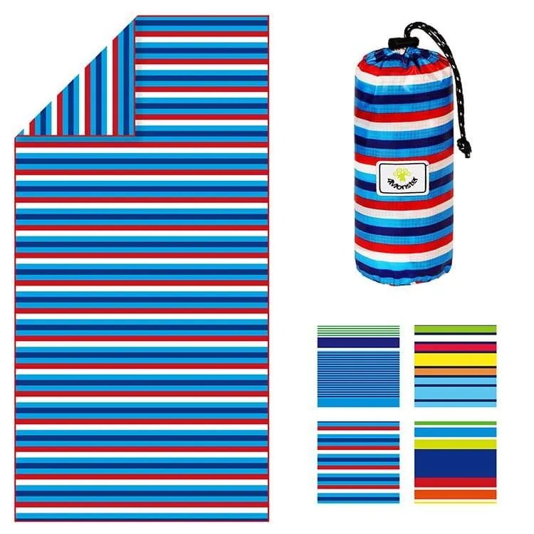 4Monster Quick Dry Beach Towel Sand Free Rainbow