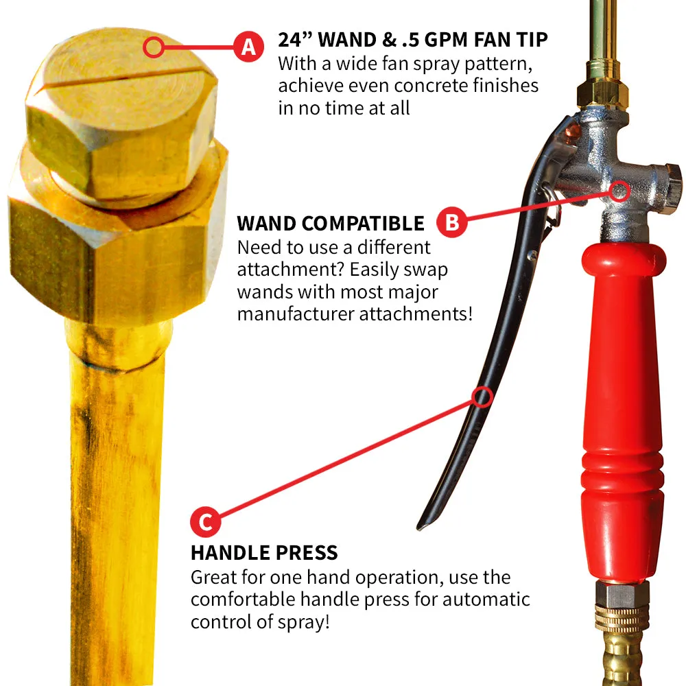 5 Gallon Gas Power Backpack Sprayer with Fan Tip Nozzle and Wand for Pesticides