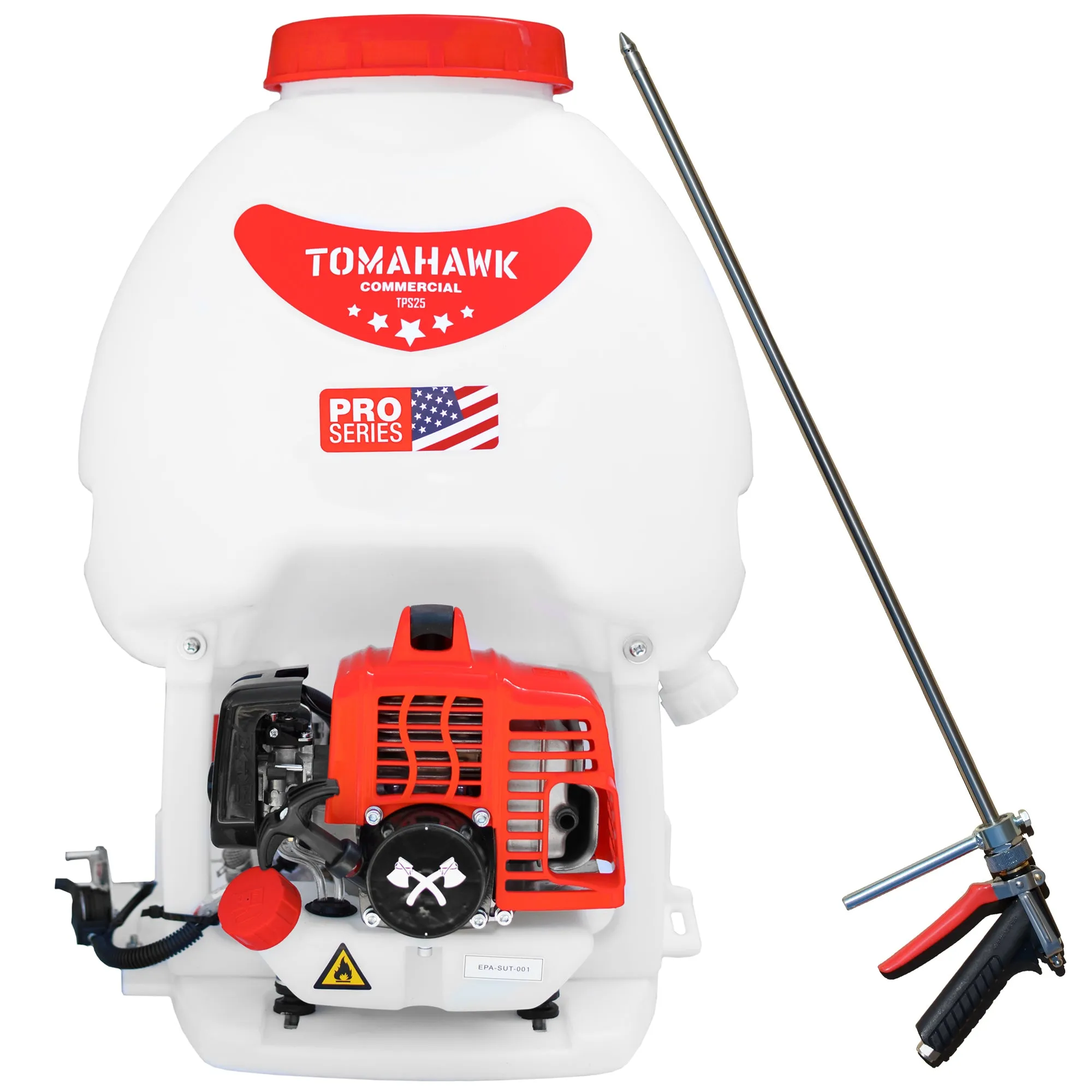 5 Gallon Gas Power Backpack Sprayer with Twin Tip Nozzle for Pesticides