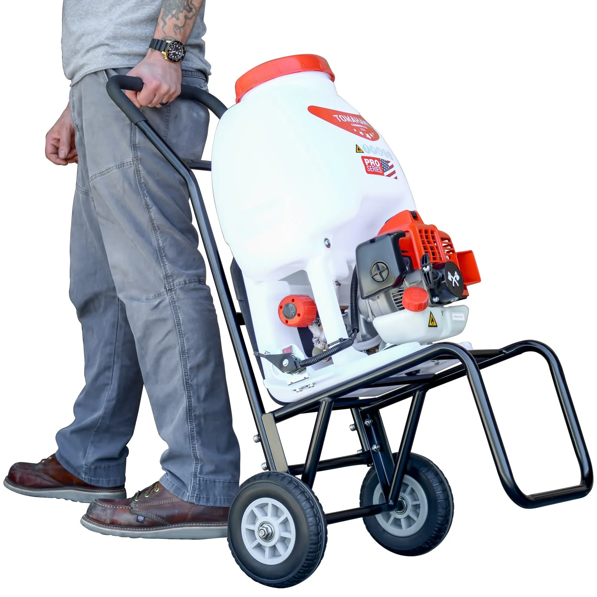 5 Gallon Gas Power Backpack Sprayer with Twin Tip Nozzle for Pesticides