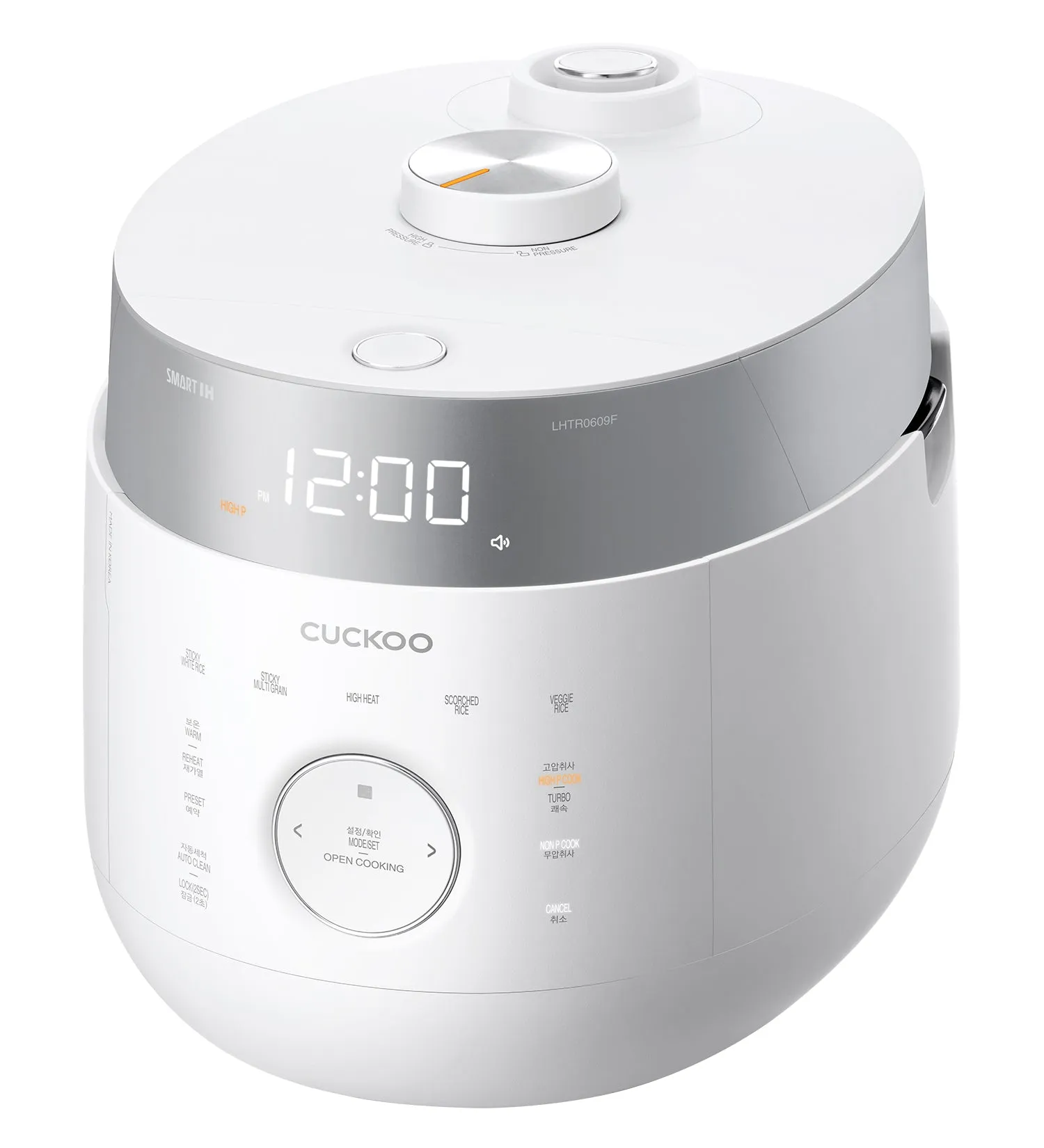 6-Cup IH Twin Pressure Rice Cooker with KOR/ENG/CHN Voice Navigation (CRP-LHTR0609F)