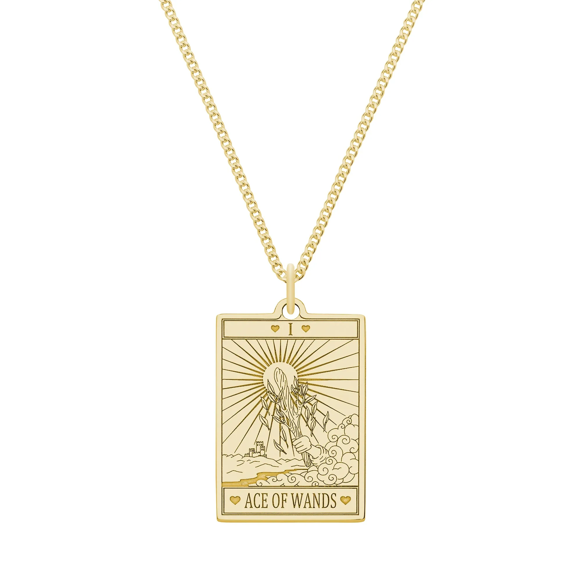 Ace Of Wands Tarot Necklace