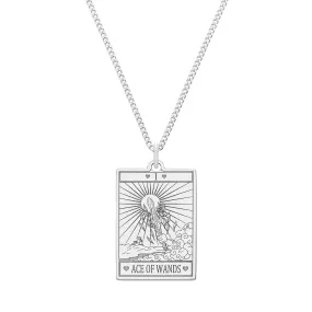 Ace Of Wands Tarot Necklace