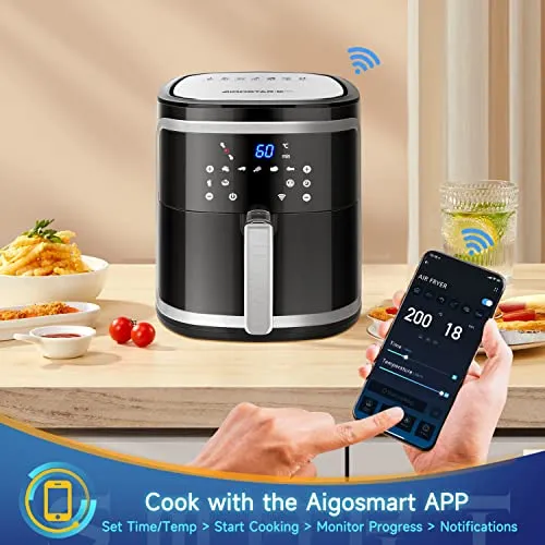 Aigostar Air Fryer Oven with APP Smart Control, Air Fryers Home Use 1900W