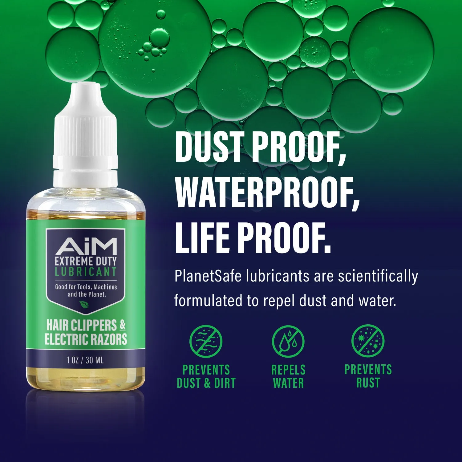 AiM Extreme Duty Lubricant | Hair Clipper, Trimmer, and Electric Razor Lubricant Oil | Specialty | 1oz precision