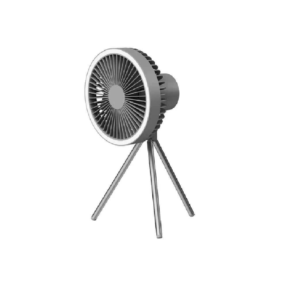 Air cooling electric fan night light with tripod stand blacknorway™