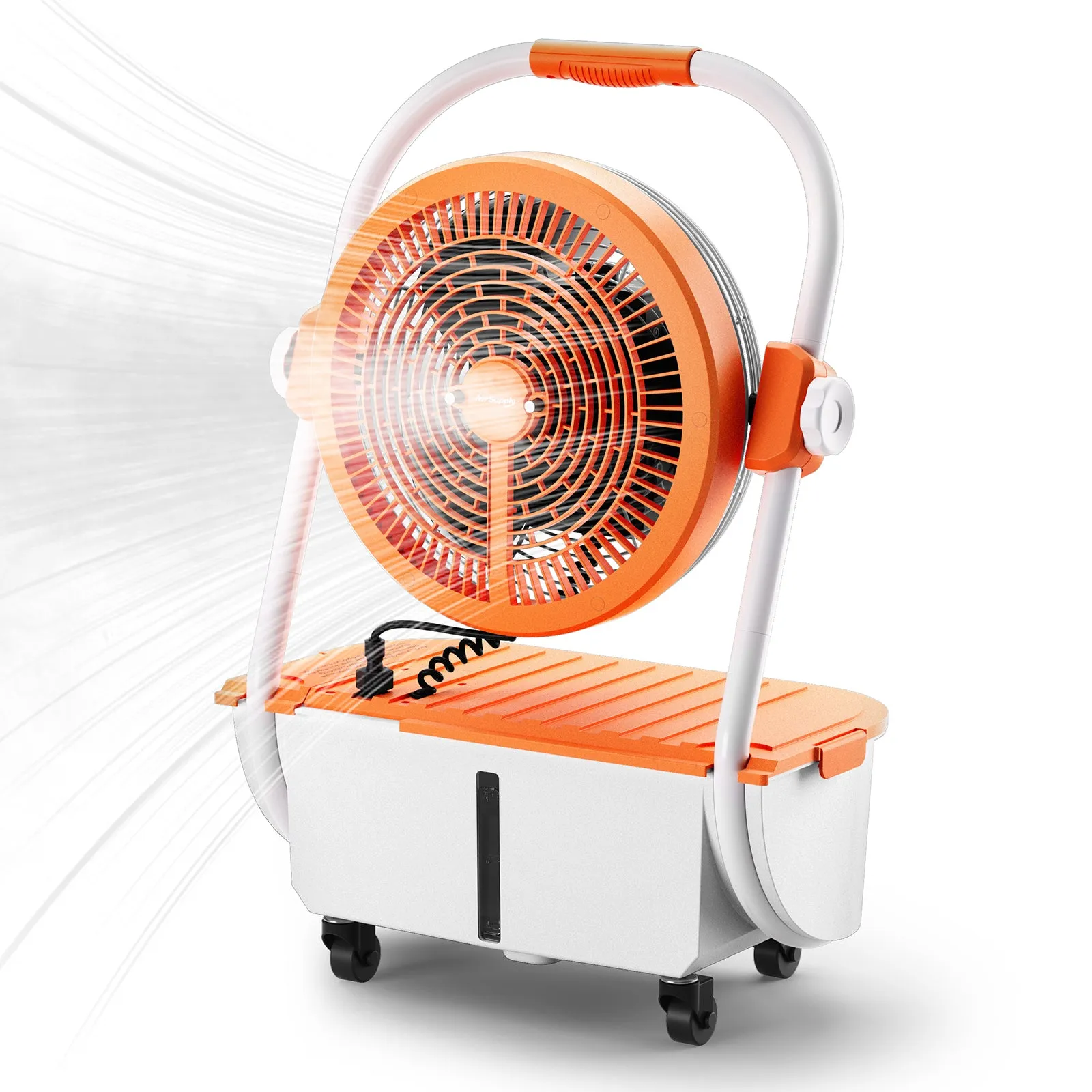 AirSupply MS12 Portable Mist Fan with 19,200mAh Battery and 2.9-Gallon Water Tank