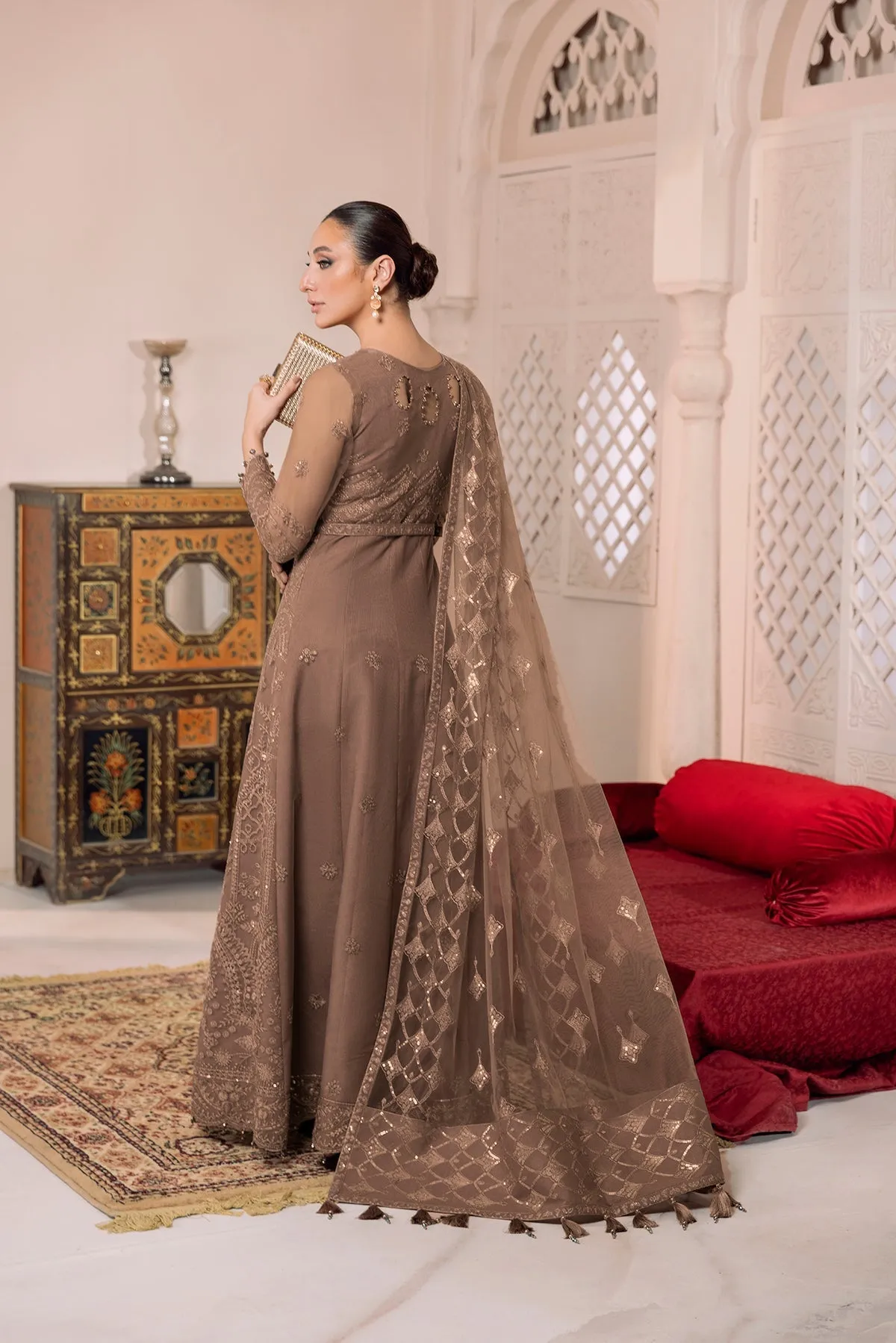 Alizeh Dua Luxury Formals – V01D05B- RYAN ( BEIGE )