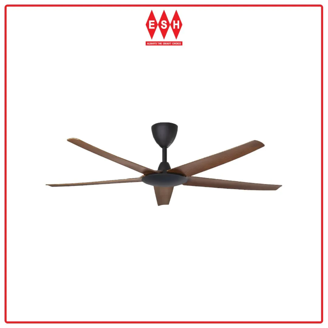 Alpha Cosa EX9-5B/56 56 Inch DC Motor Ceiling Fan (Walnut)