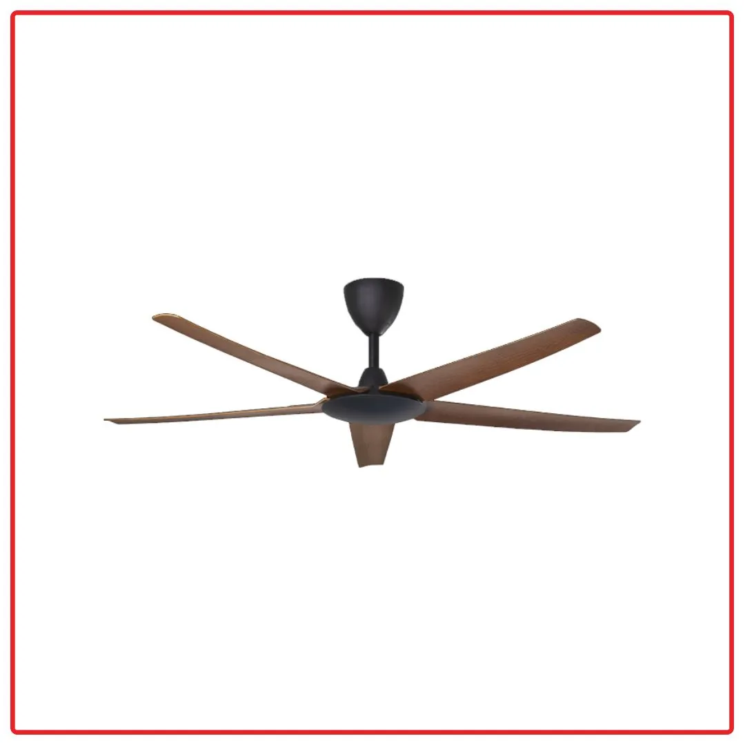 Alpha Cosa EX9-5B/56 56 Inch DC Motor Ceiling Fan (Walnut)