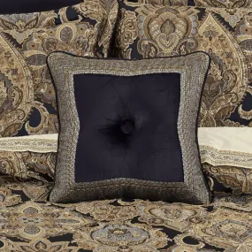 Amara 18" Square Embellished Decorative Throw Pillow