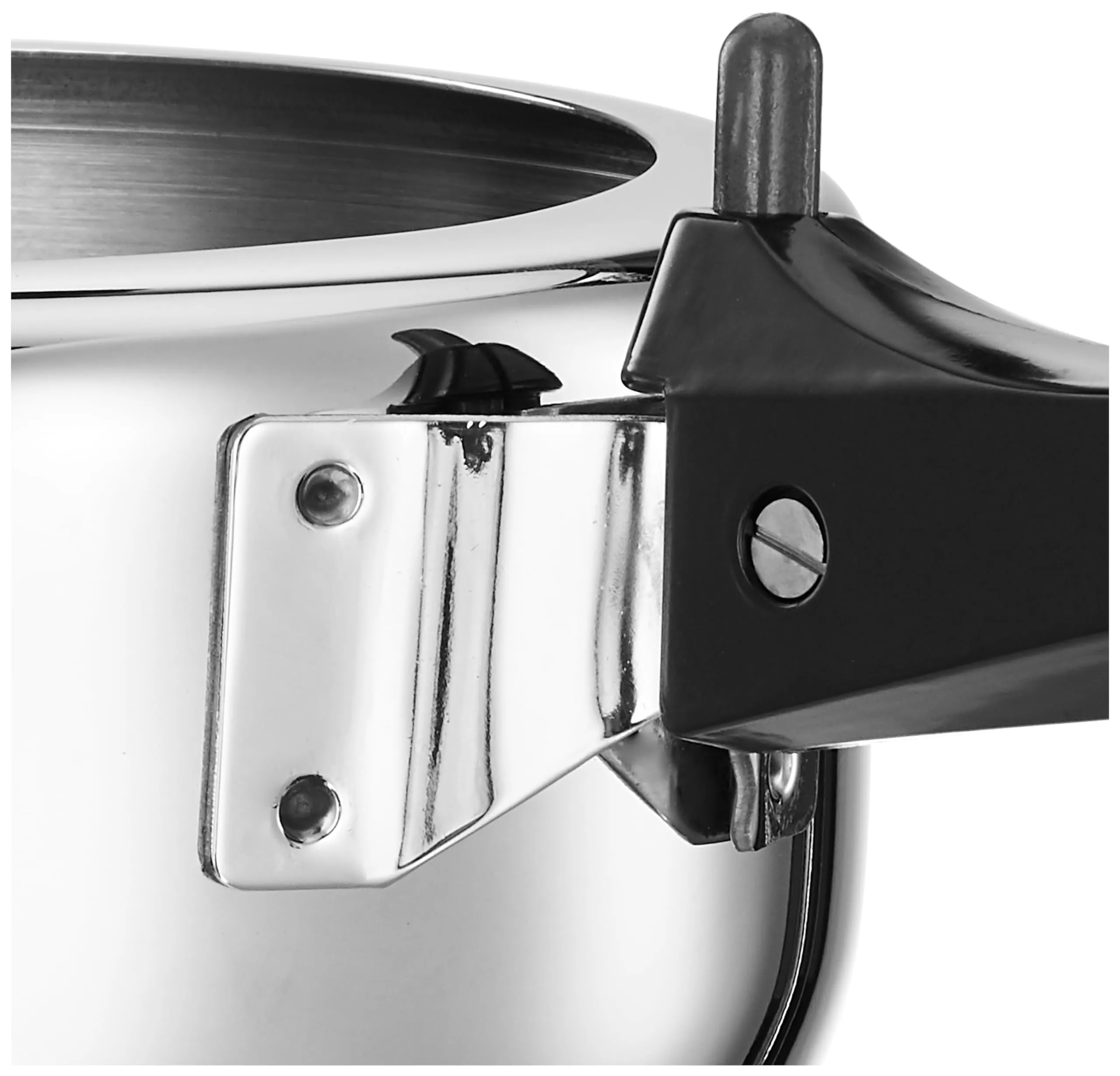 Amazon Brand - Solimo - Sleek Stainless Steel Induction Bottom Pressure Cooker - 2 Liter (Inner Lid)