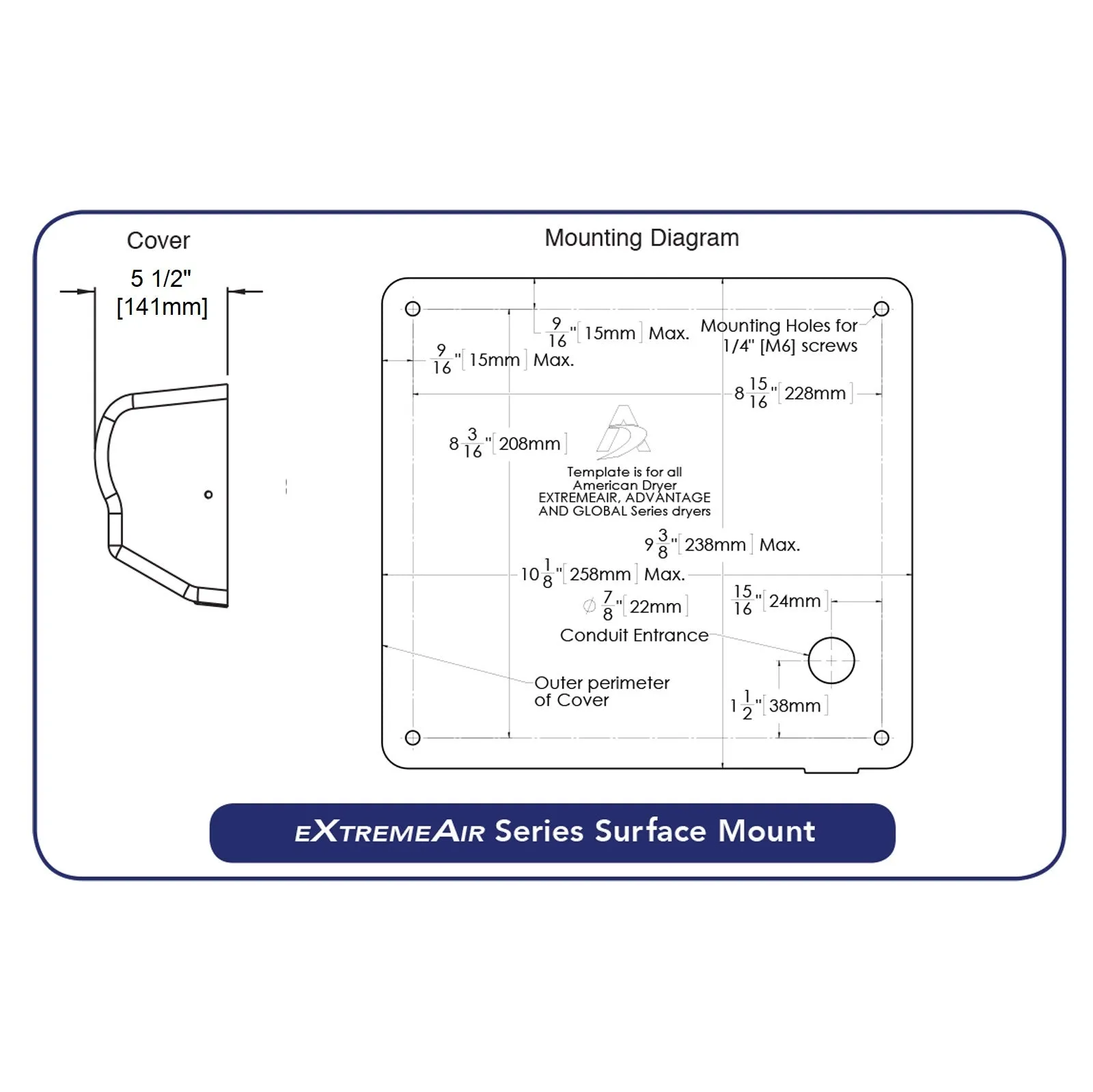 AMERICAN DRYER® CPC9-SS eXtremeAir®Limited Availability - Please see AMERICAN DRYER® GXT9-SS eXtremeAir®