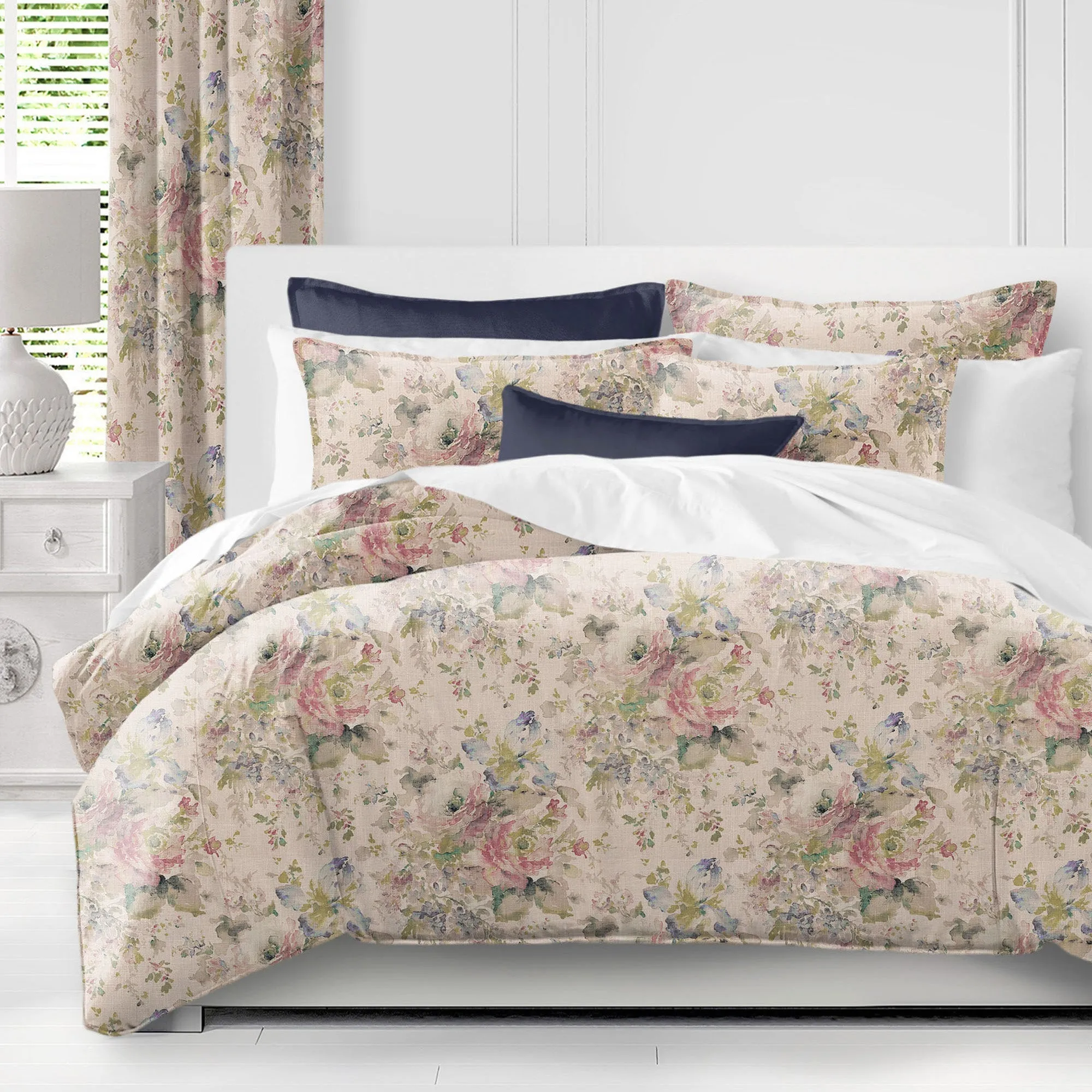 Athena Linen Blush Bedding