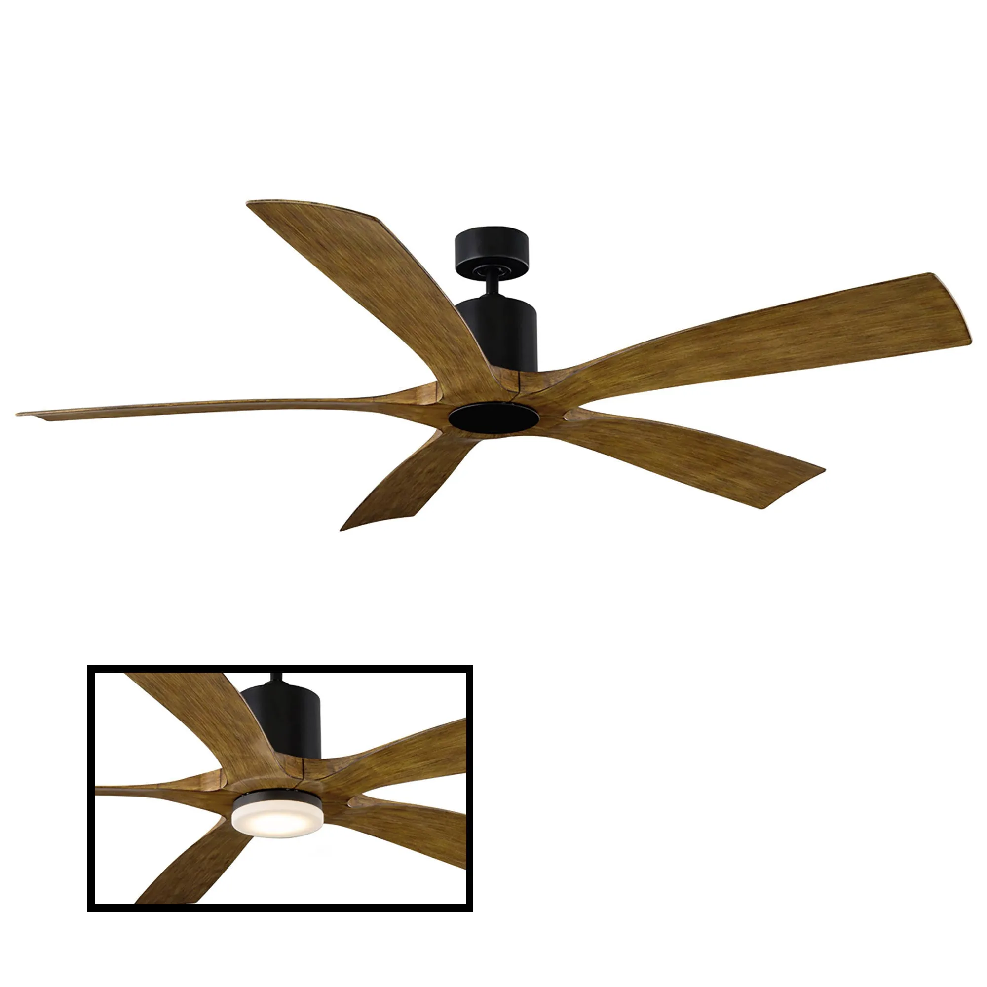 Aviator Indoor/Outdoor 5-Blade 70" Smart Ceiling Fan with Remote Control