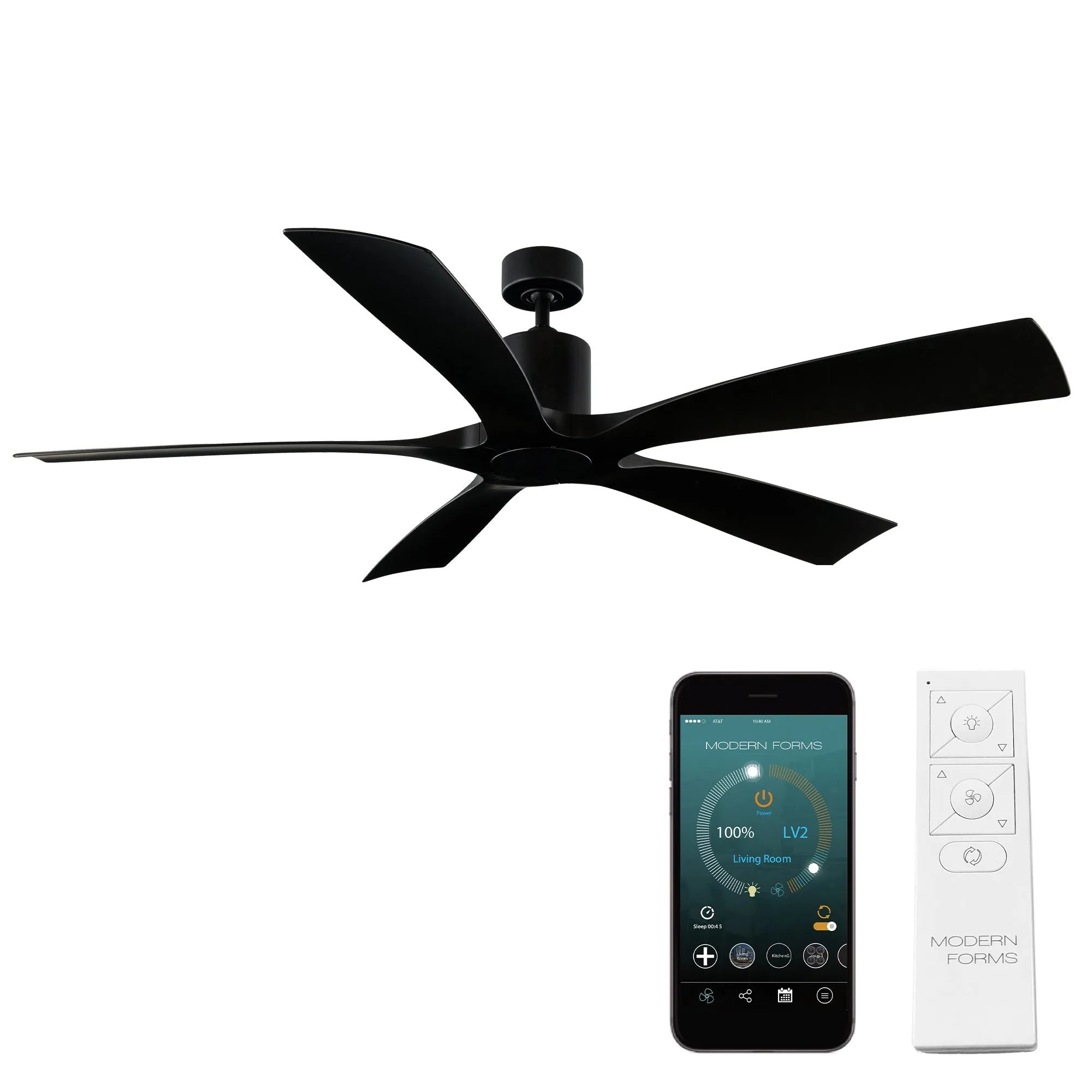 Aviator Indoor/Outdoor 5-Blade 70" Smart Ceiling Fan with Remote Control