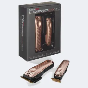 BaByliss PRO - Lo-PROFX Clipper and Trimmer set, Limited Edition, Rose Gold