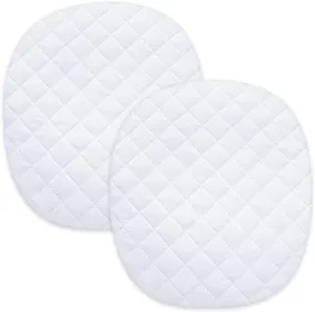 Bassinet Mattress Pad Cover - Fits Graco Pack ‘n-Play Dome LX Bassinet, 2 Pack, Bamboo, Waterproof