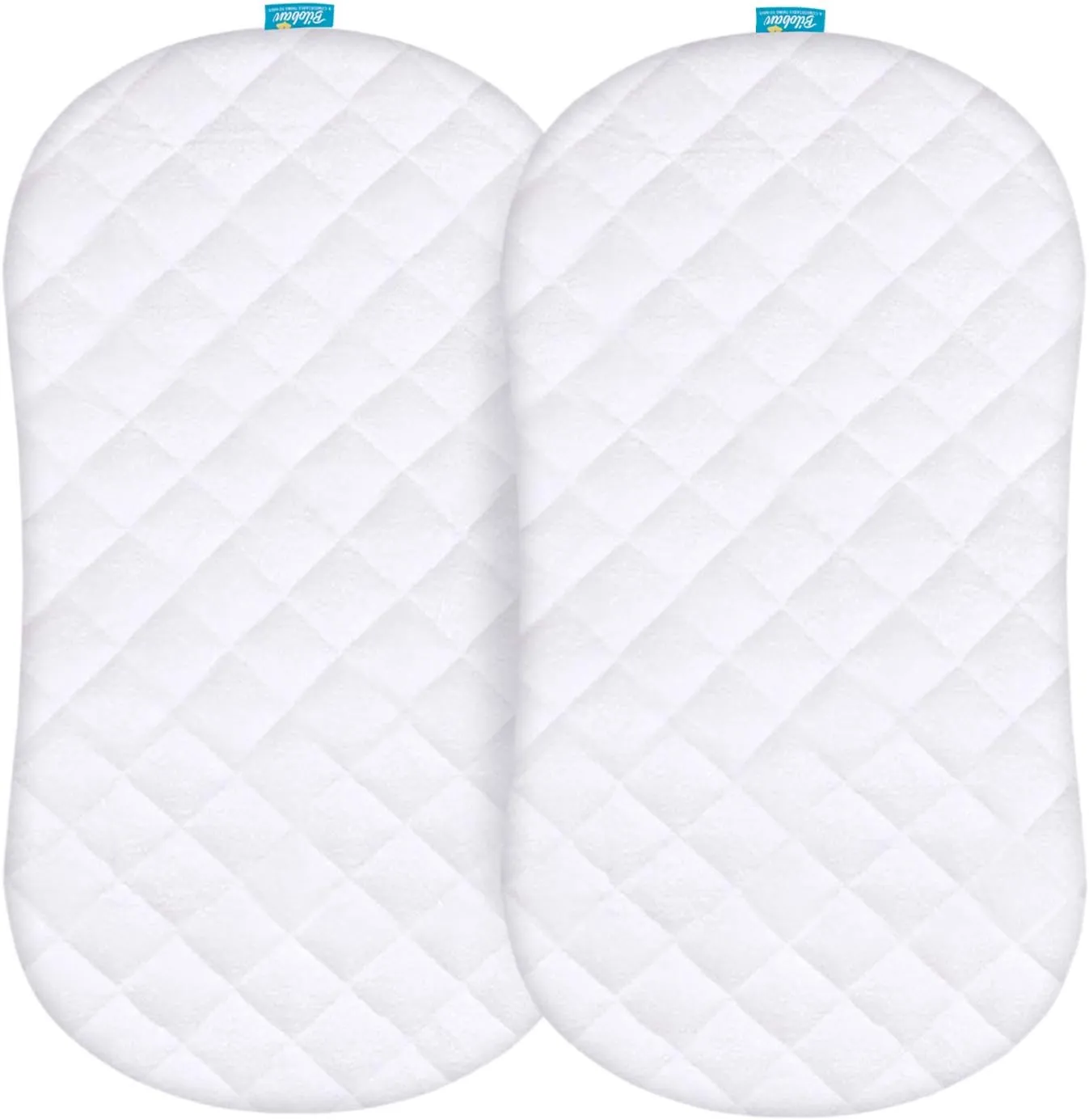 Bassinet Mattress Pad Cover - Fits Halo BassiNest Swivel, Flex, Glide, Premiere & Luxe Series Sleeper, 2 Pack, Bamboo, Waterproof