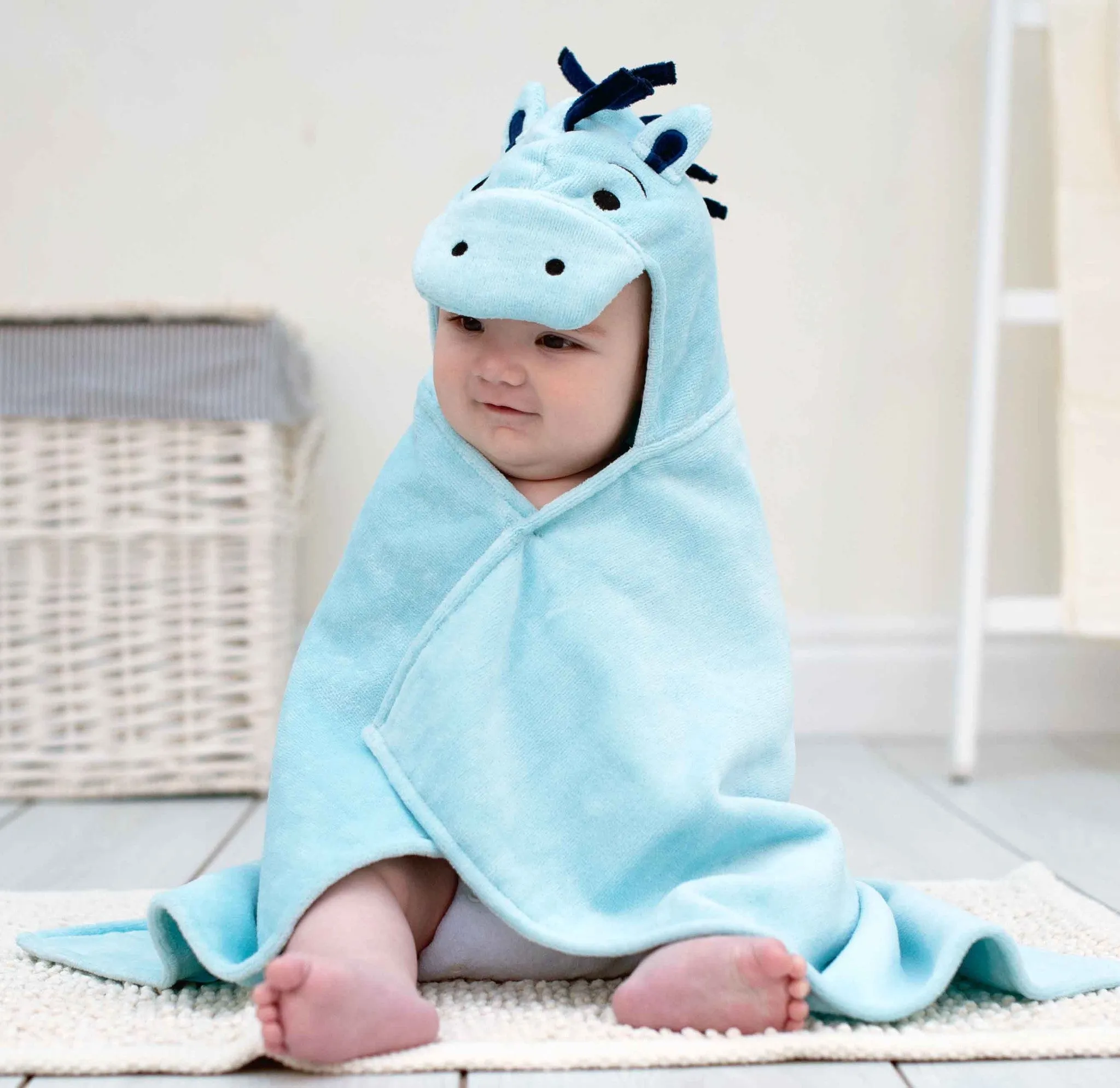 Bathing Bunnies Baby Towel - Peppermint Pony