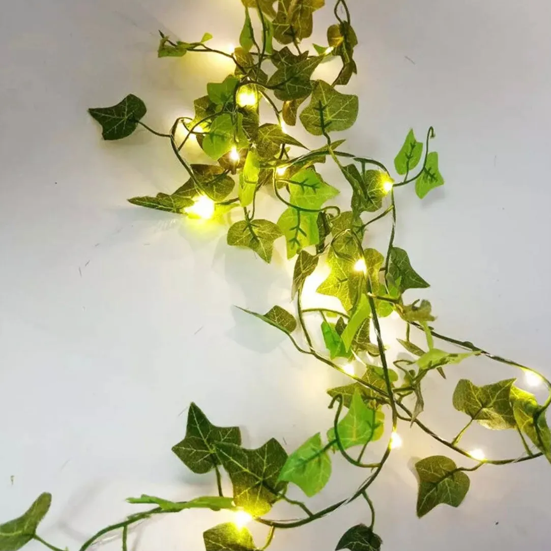 Beautiful Battery Operated Ivy Garland LED lights.