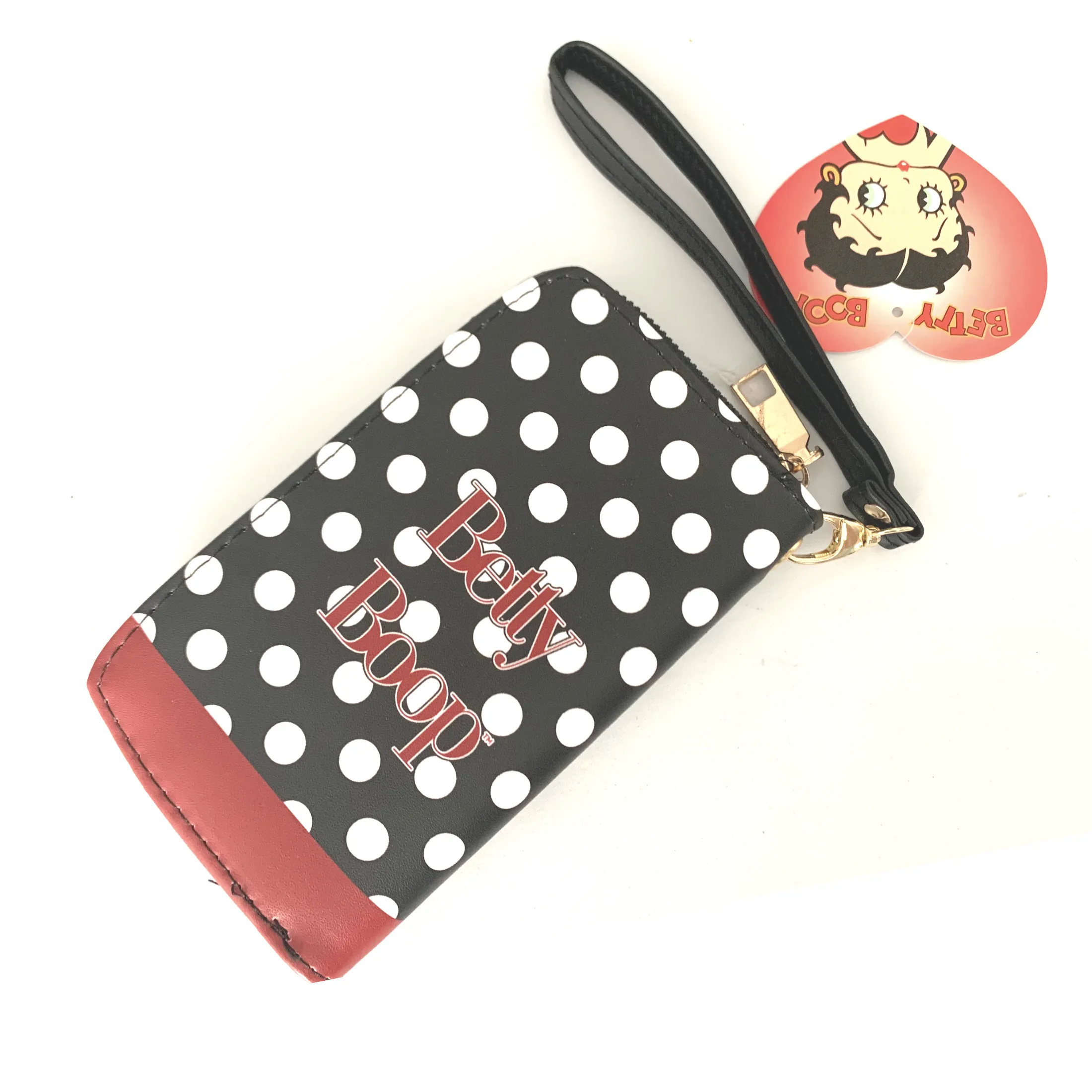 Betty Boop Wallet White Dots M