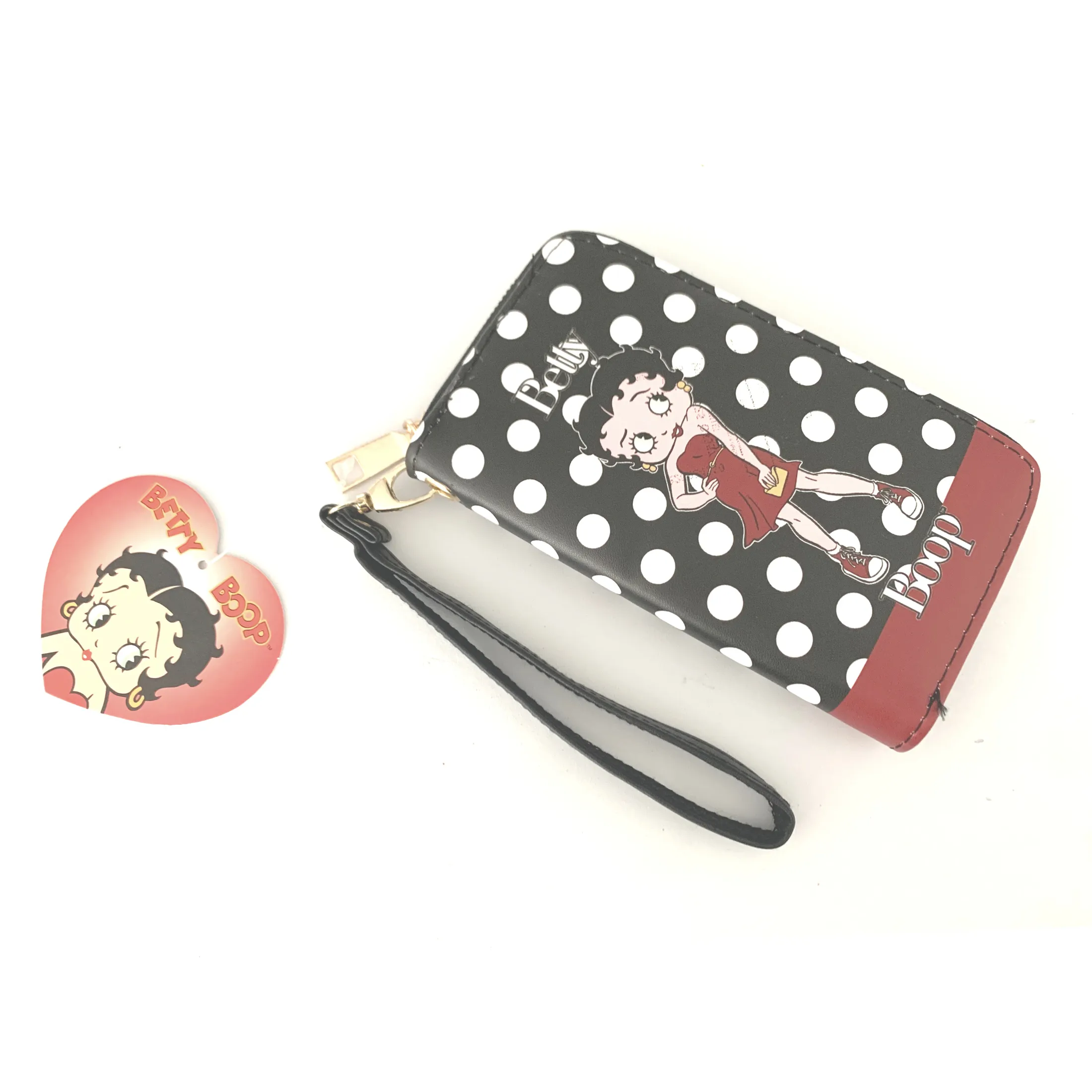 Betty Boop Wallet White Dots M