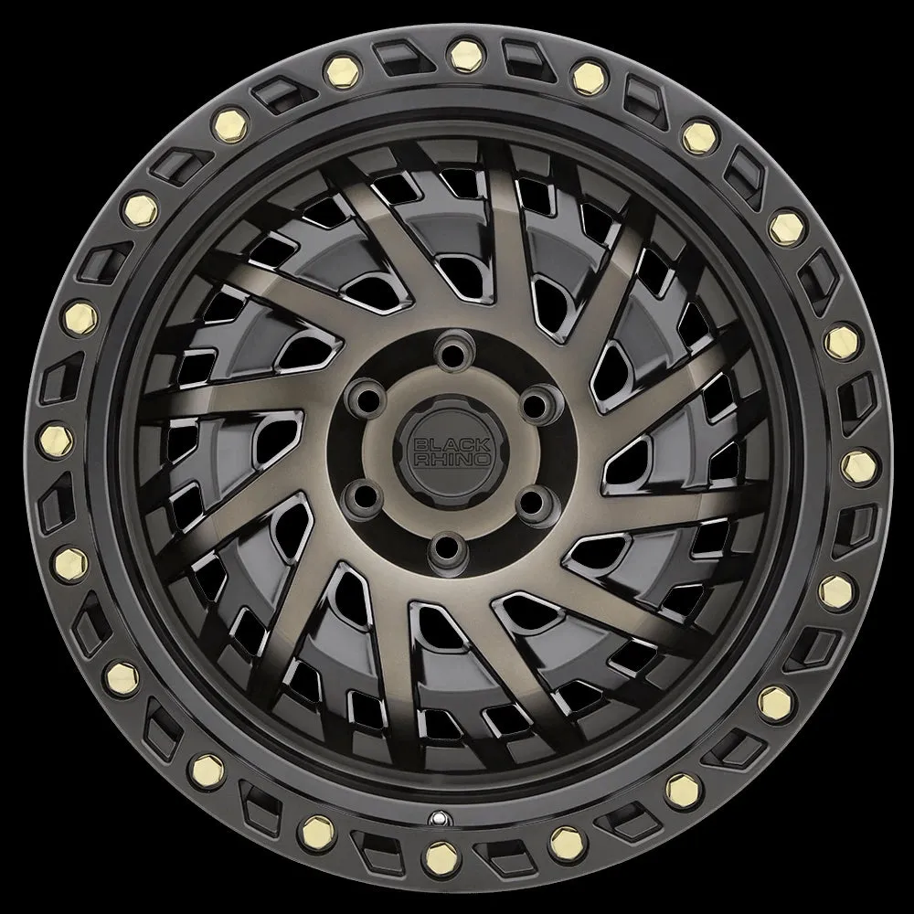 Black Rhino Shredder 20X9.5 6X139.7 12mm Matte Black W/ Machined Dark Tint