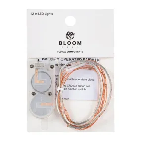 Bloom Room 12ct LED Mini Purple Wire with Warm White Moon String Lights