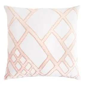 Blossom Net Velvet Appliqué Pillow by Kevin O'Brien Studio