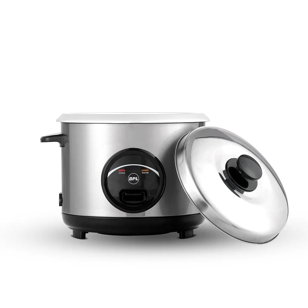 BPL Stainless Steel 2.2 ltr rice cooker BRCO003222B 700 watt  (5-YEARS Warranty)