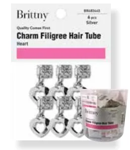 BRITTNY CHARM FILIGREE HAIR TUBE