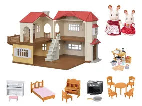 Calico Critters Red Roof Country Home Gift Set