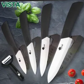 Ceramic Knives Kitchen knives 3 4 5 6 inch Chef knife Cook Set peeler white zirconia blade Multi-color Handle High Quality