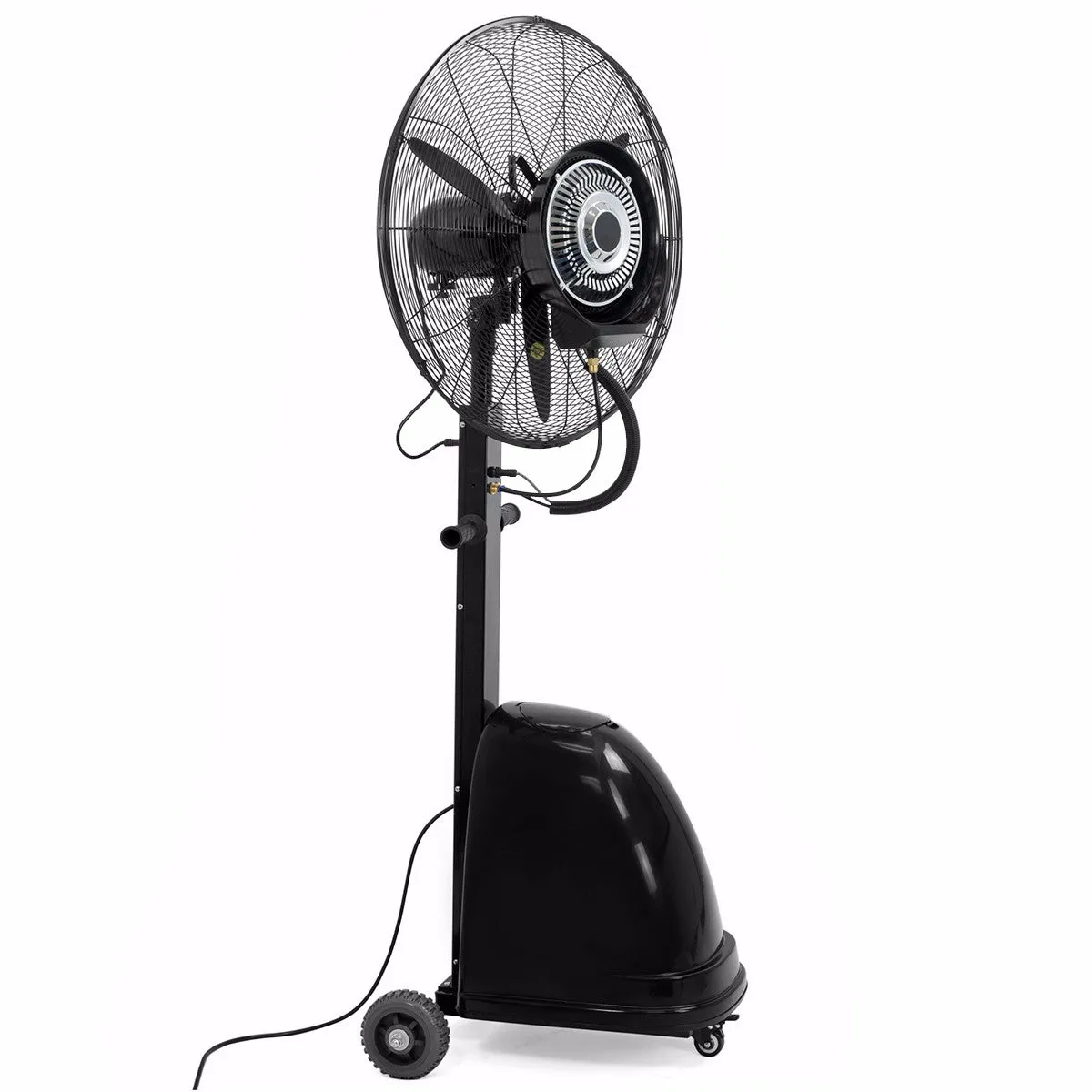 Commercial 26" High-Velocity Outdoor indoor Mist Fan Black Industrial Cooling