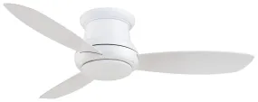 Concept II - LED 44 Inch Ceiling Fan in White with White Opal Glass